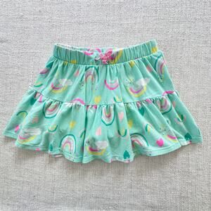 Cat & Jack Teal Rainbow Skirt VGUC 7/8